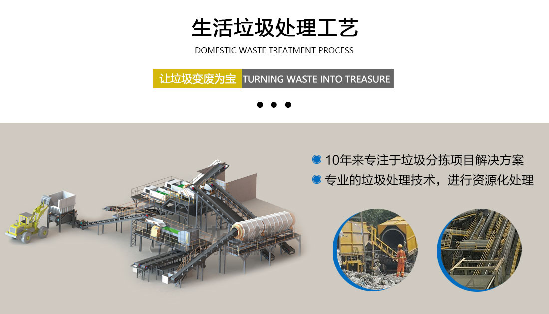 生活垃圾分揀處理設備工藝 生活垃圾分揀處理設備工藝